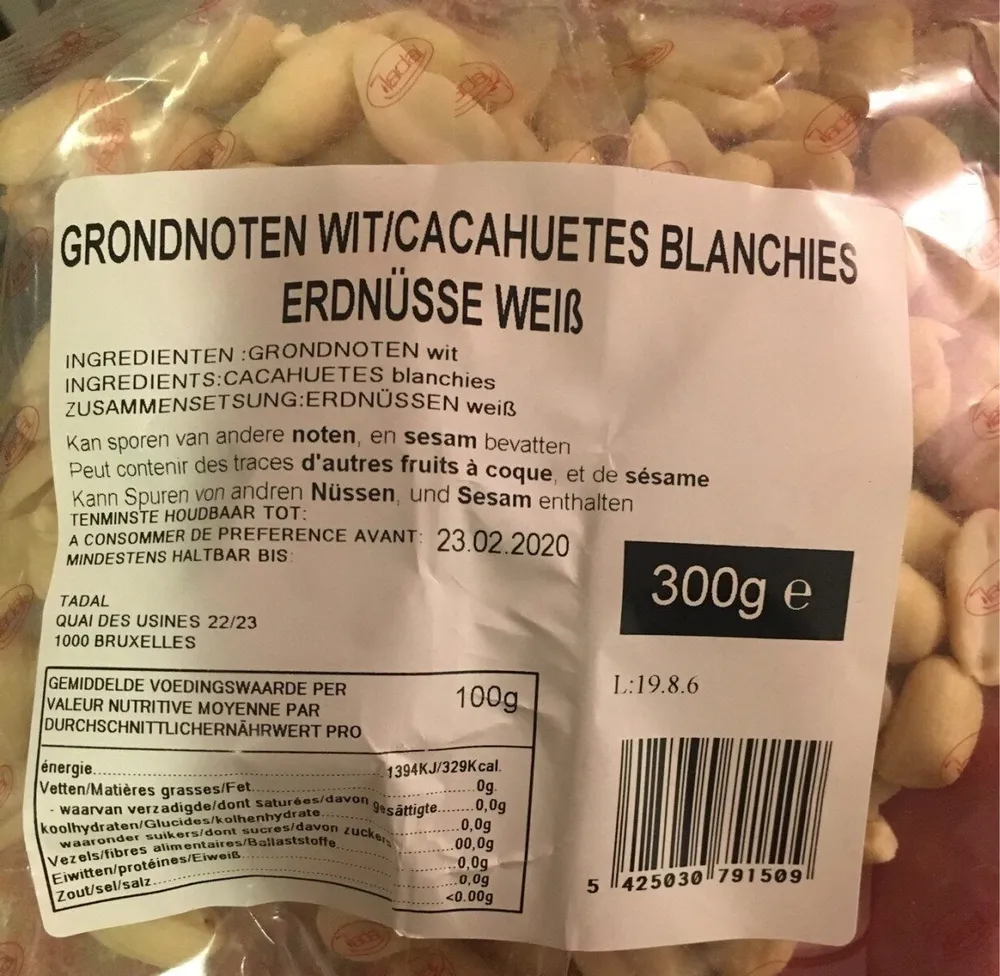 Cacahuetes blanchies