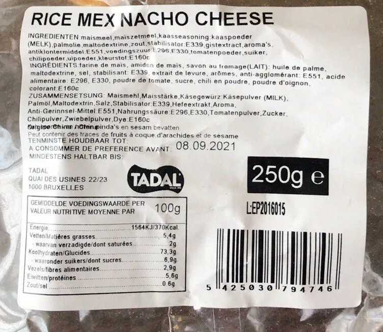 Rice Mex Nacho Cheese