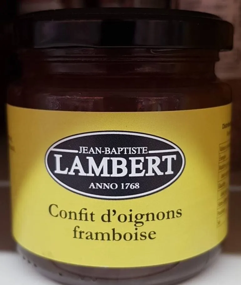 Confit oignons framboise