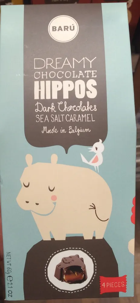 Dreamy Chocolate Hippos Dark Chocolates Sea Salt Caramel