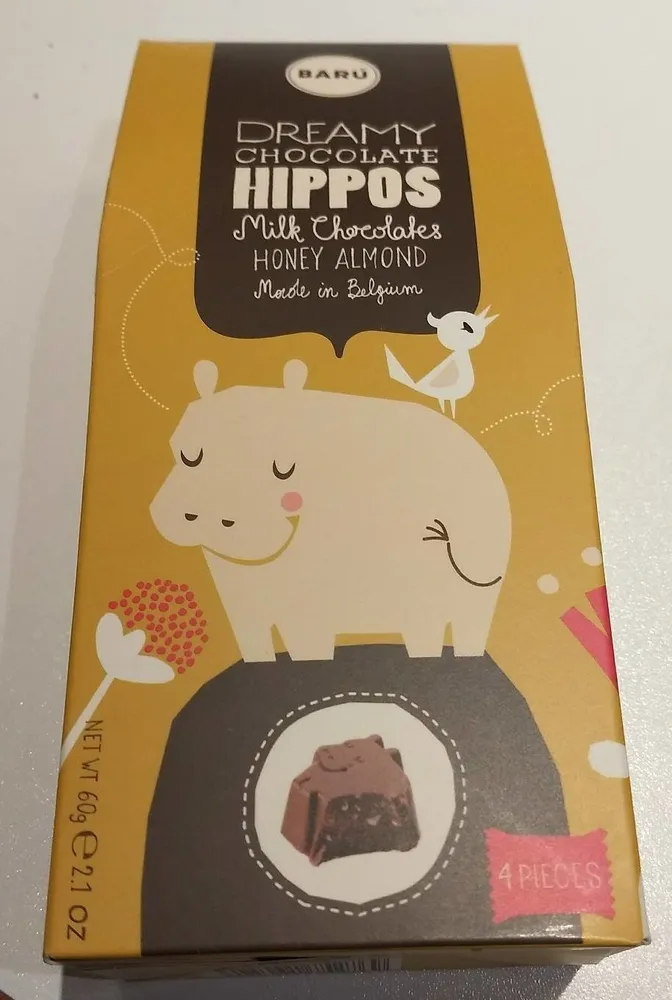 Hippos - Milk Chocolates Honey Almond