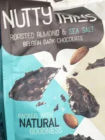 Nutty thins Roasted almond & sea salt belgian dark chocolat