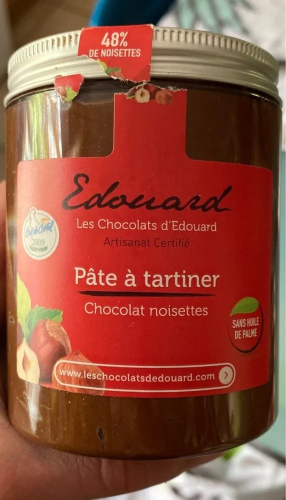 Pâte à tartiner chocolat noisettes