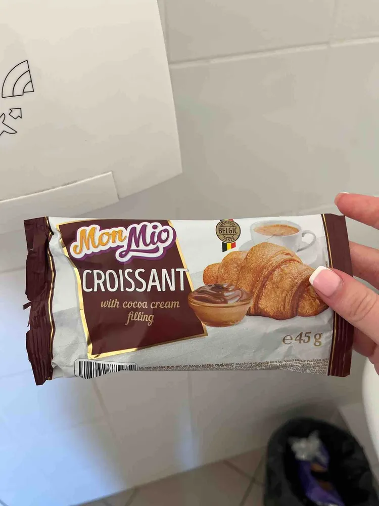 Croissant With Cocoa Cream Filling