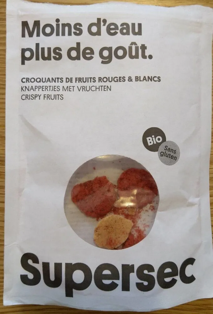 Croquants de fruits rouges et blancs