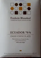 Chocolat Frédéric Blondeel Ecuador 70%