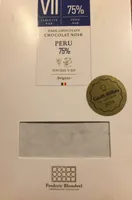 Chocolat noir Pérou 75%