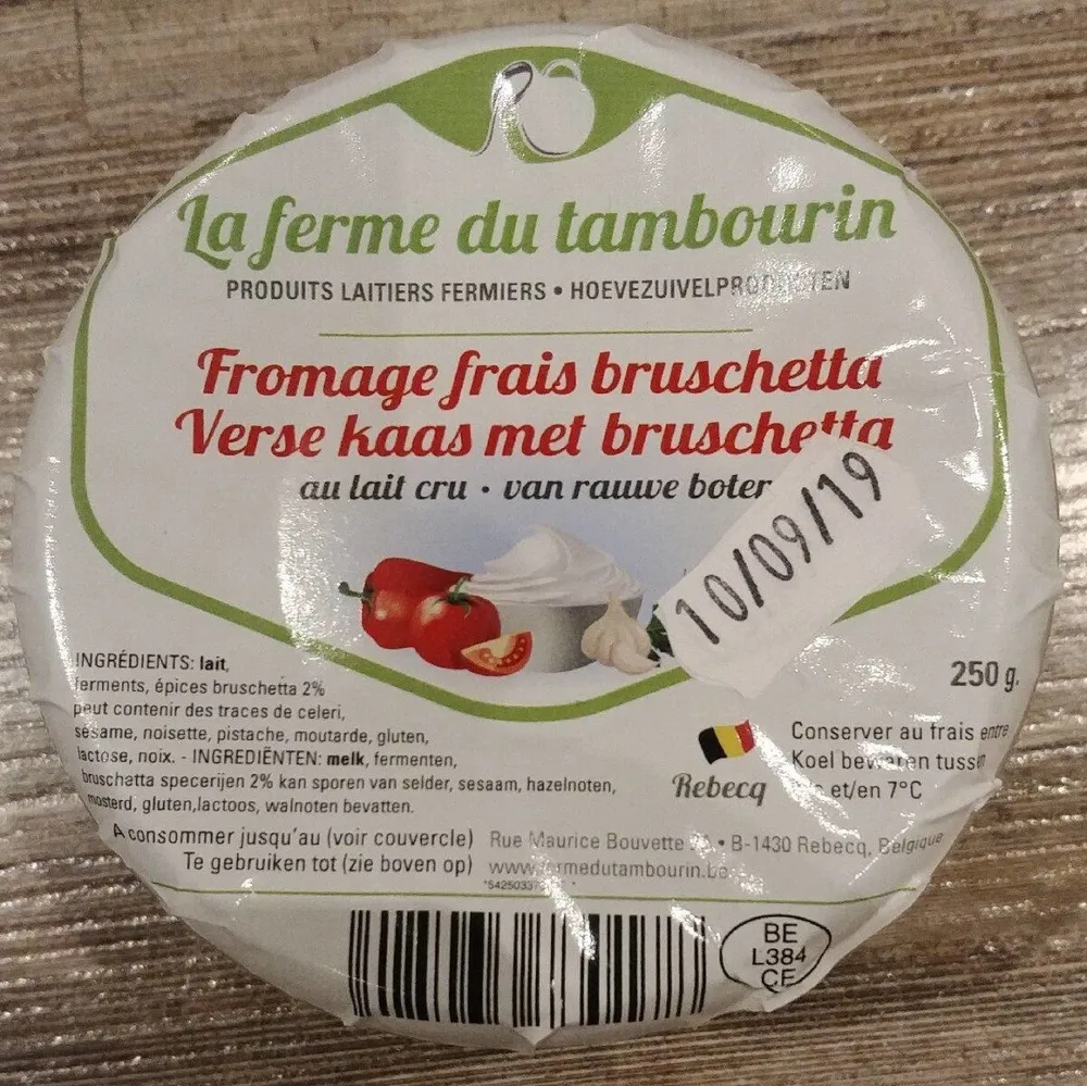 Fromage frais bruschetta