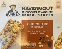 Barres aux flocons d’avoine et morceaux de chocolat