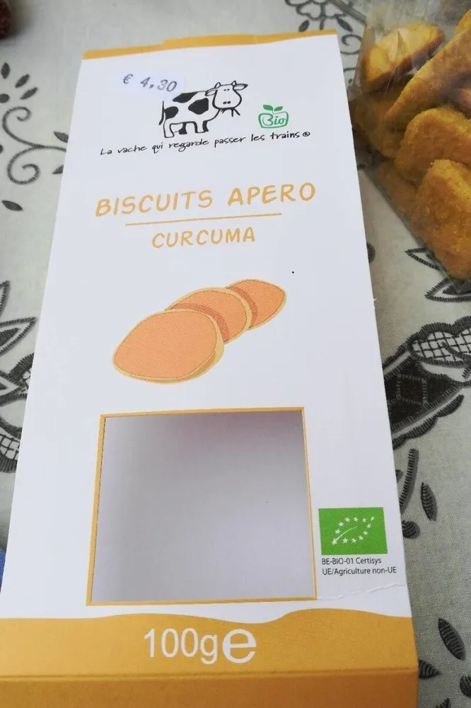Biscuits apéro curcuma