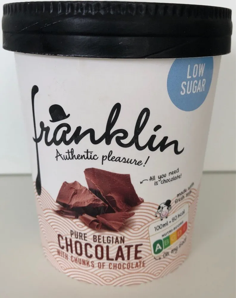 Glace au chocolat Belge et pépites de chocolat