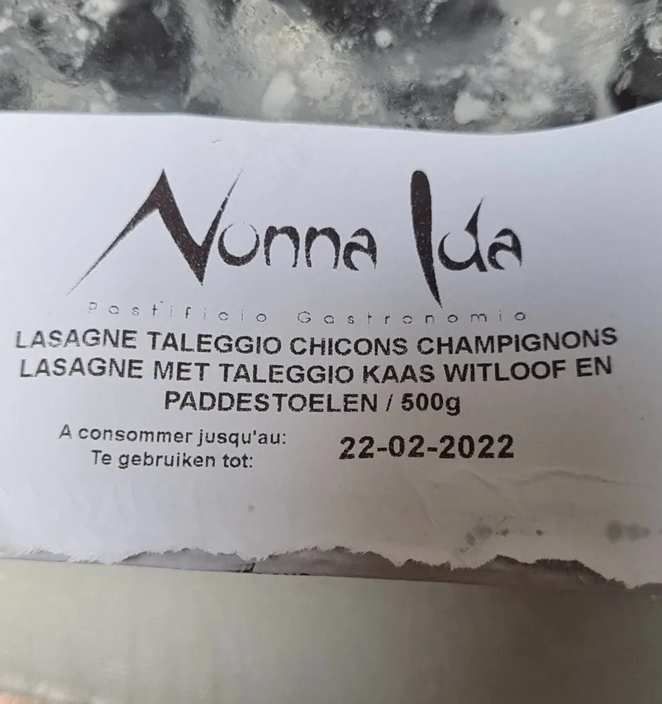 Lasagne taleggio Chicons champignons
