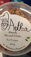 Arthur granola almond and dates bio and vegan