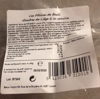 Gaufres de Liege a la vanille