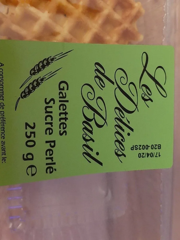 Galettes sucre perlé
