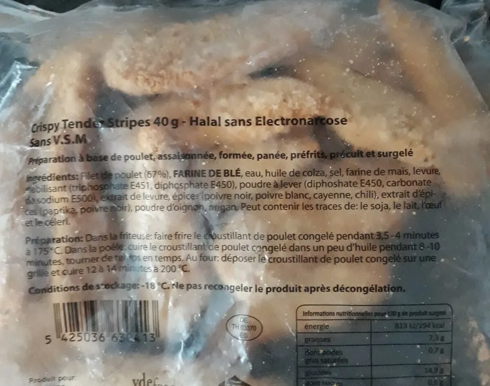 Crispy Tender Stripes Halal