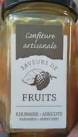 Confiture artisanale rhubarbe abricots