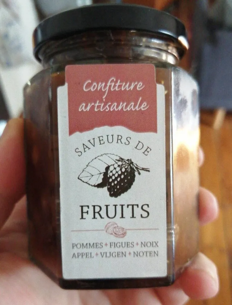 Confiture artisanale Pommes + Figues + Noix