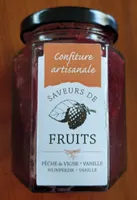 Confiture artisanale Pêche de Vigne + Vanille