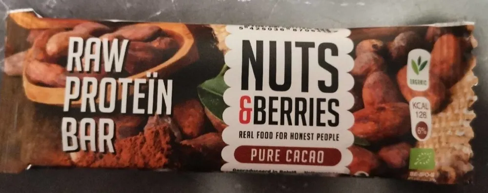 Nuts & berries pure cacao protein bar