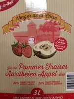 Jus de pomme fraise