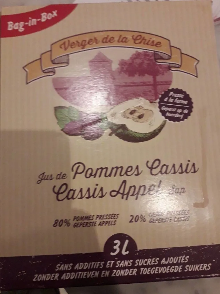 Jus de pomme cassis