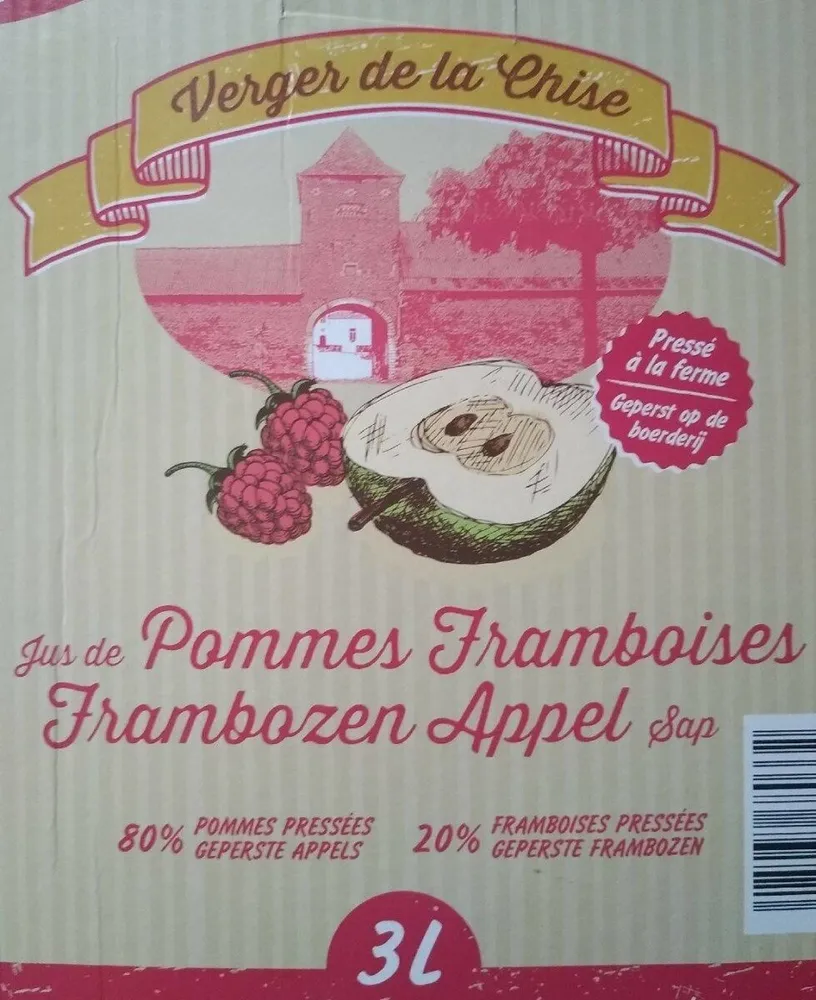jus de pomme framboise