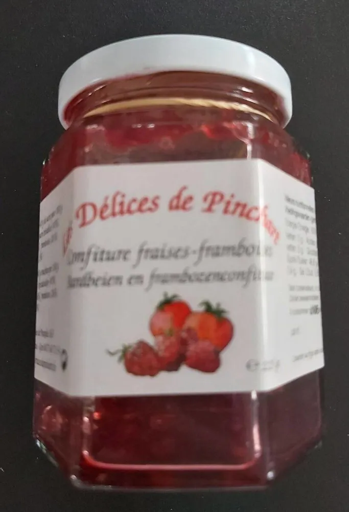 Confiture fraise-framboise
