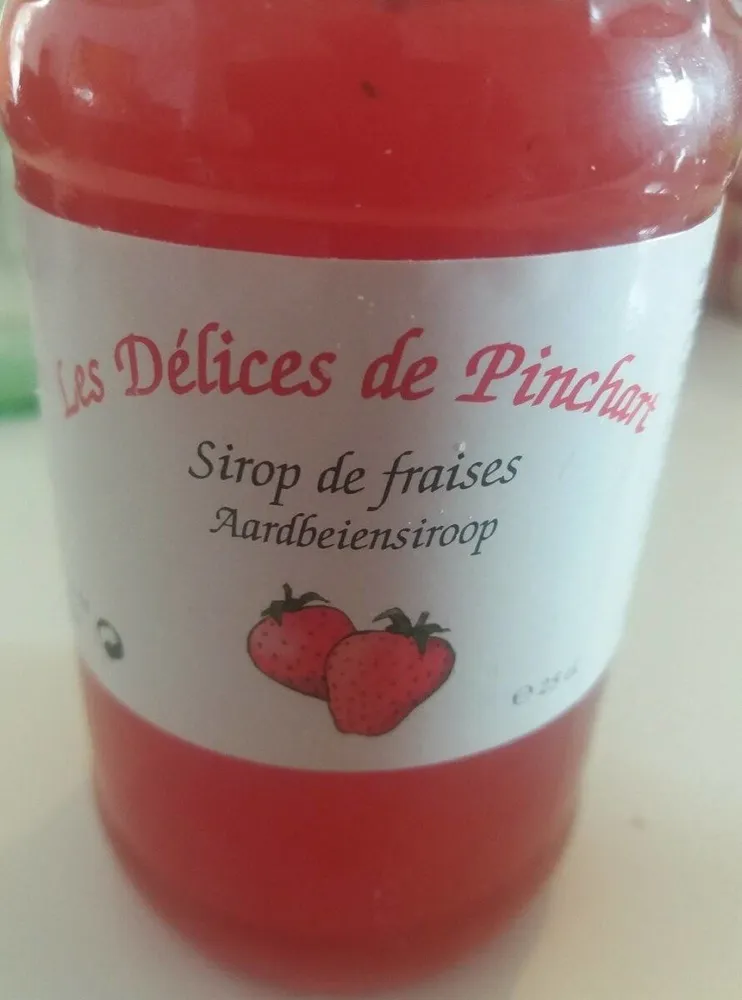 Les Délices de Pinchart Sirop de fraises