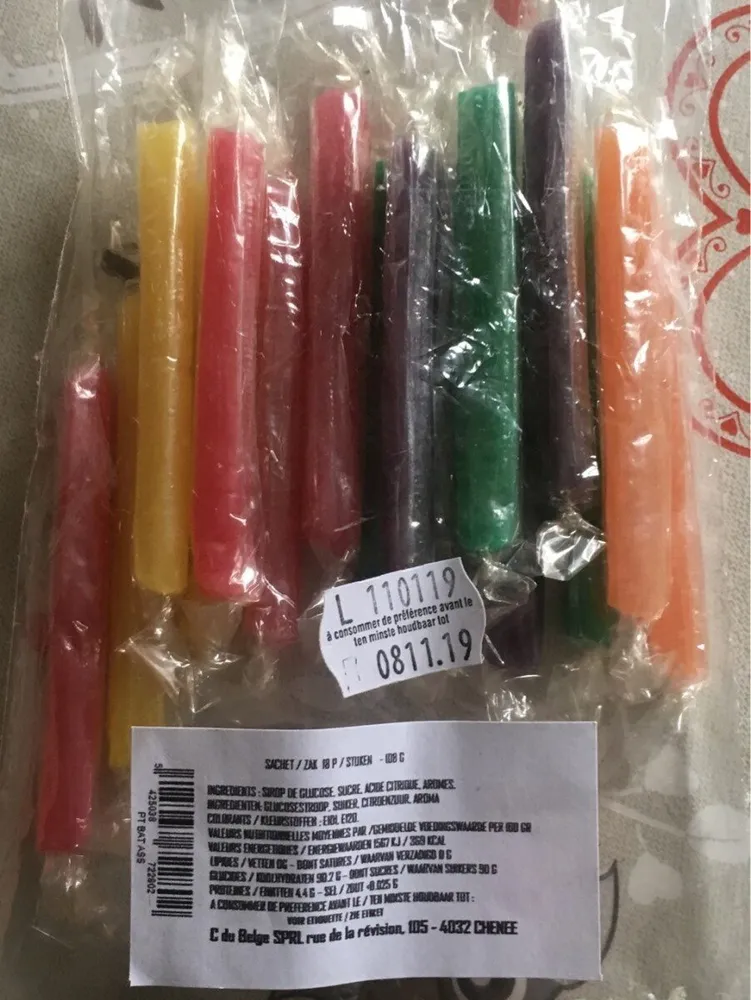 Bâtonnets assortis C da belge