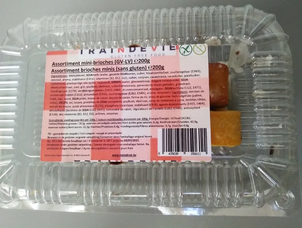 Traindevie mini-brioches glutenvrij 200g