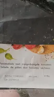 Salade de pâtes aux tomates séchées