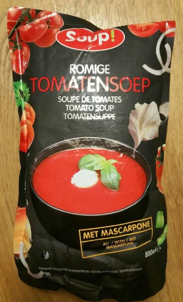 Soupe de tomates au mascarpone
