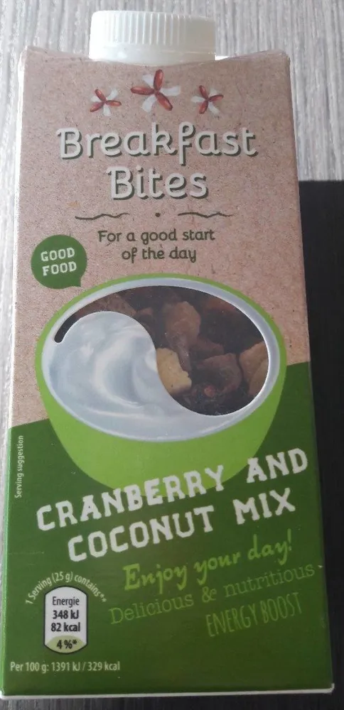 Cranberry and coconut mix