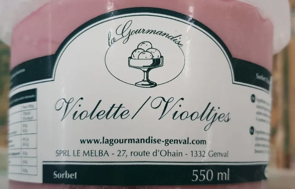 Glace violette