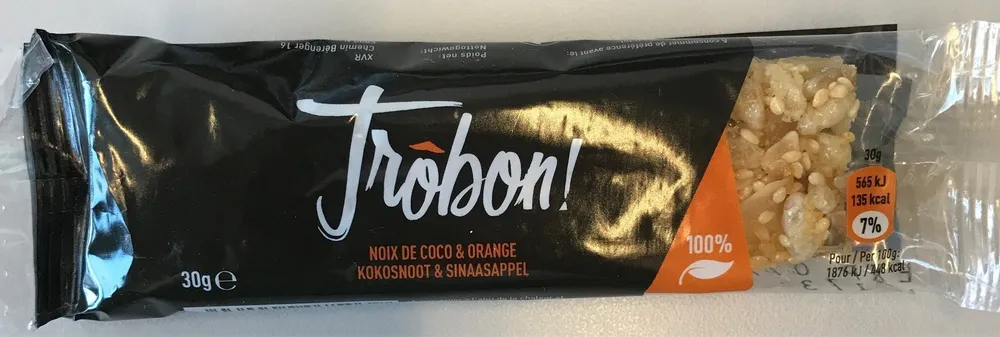 Barre Noix de coco et orange