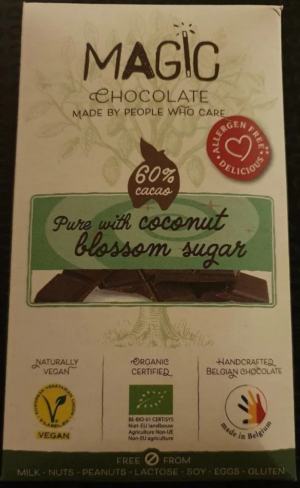 Pure (60% cacao) with coconut blossom sugar