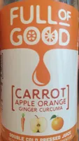 Jus carottes, pommes, oranges, gingembre et curcuma
