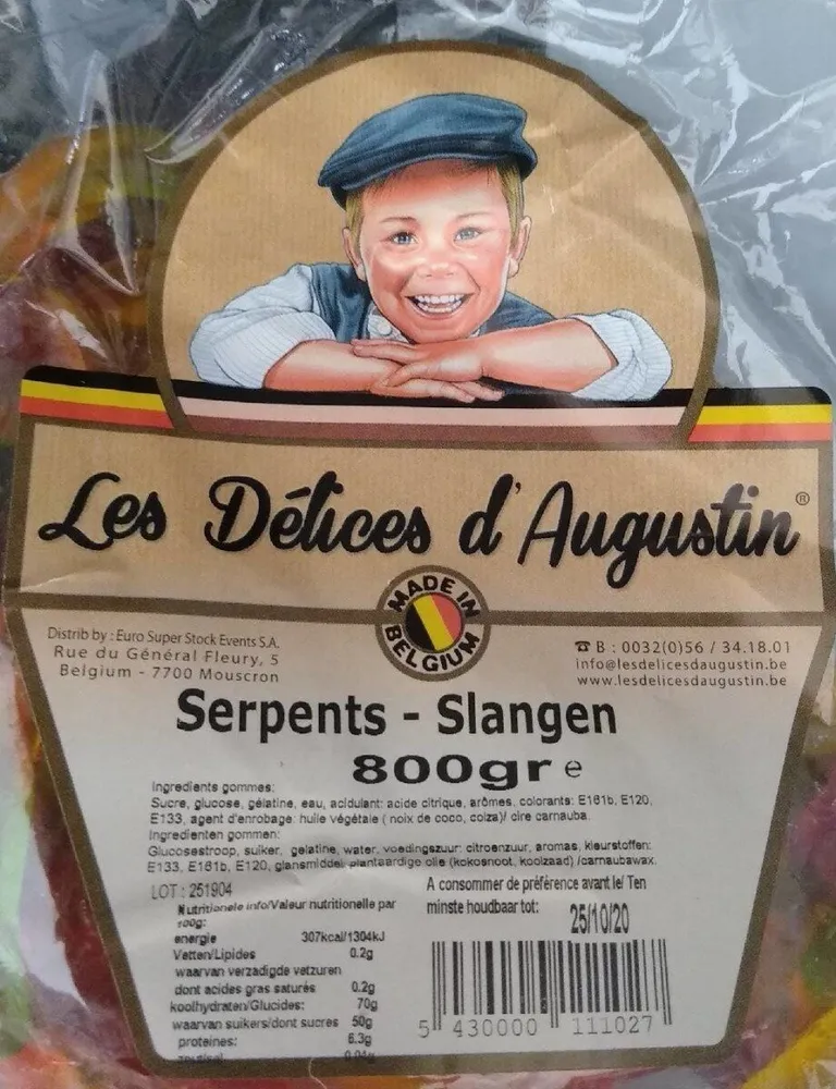 Délice d'Augustin serpents