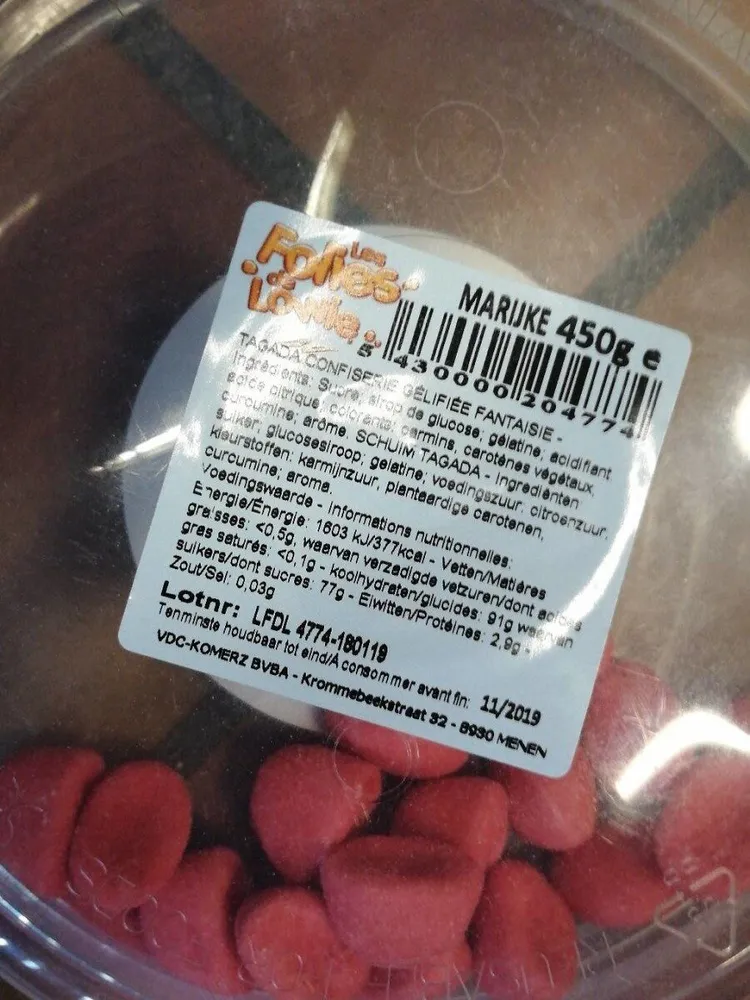 Tagada confiserie gélifié Fantaisie