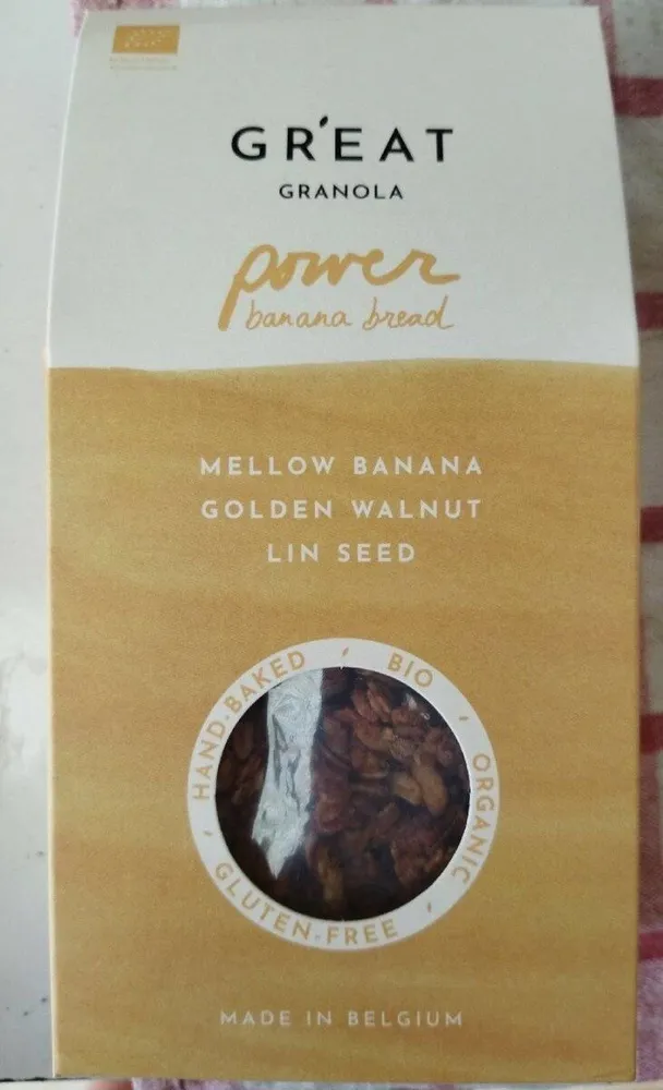 Gr'eat granola power banana bread