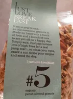 Organic pecan almond granola
