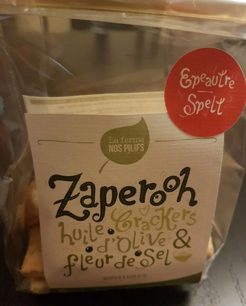 Zaperooh crackers huile d'olive et fleur de sel