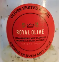 Olives vertes dénoyautées à l'ail