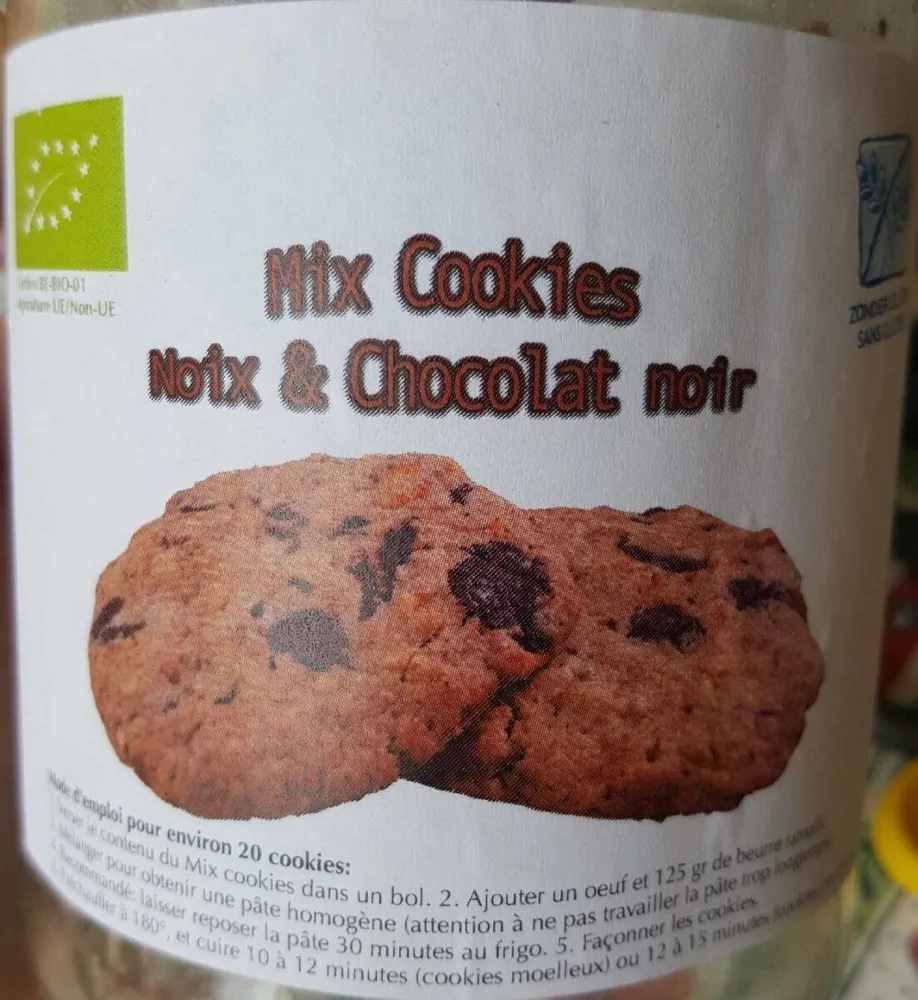 Mix cookies noix & chocolat noir