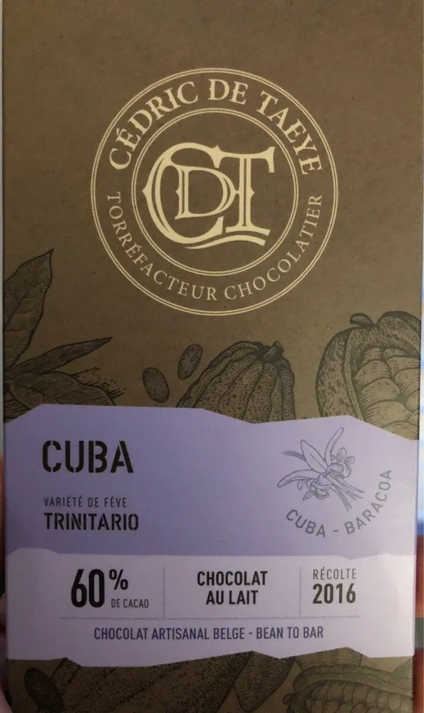 Chocolat au lait 60% Cuba