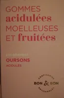 Gommes acidulées moelleuses et fruités