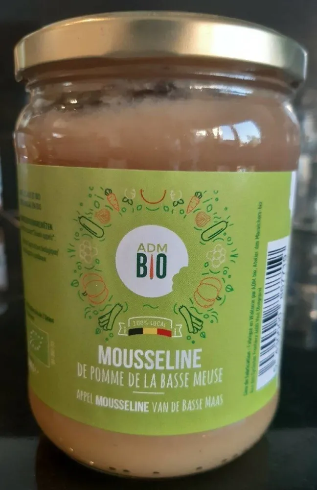 Mousseline de pomme Bio sans sucre