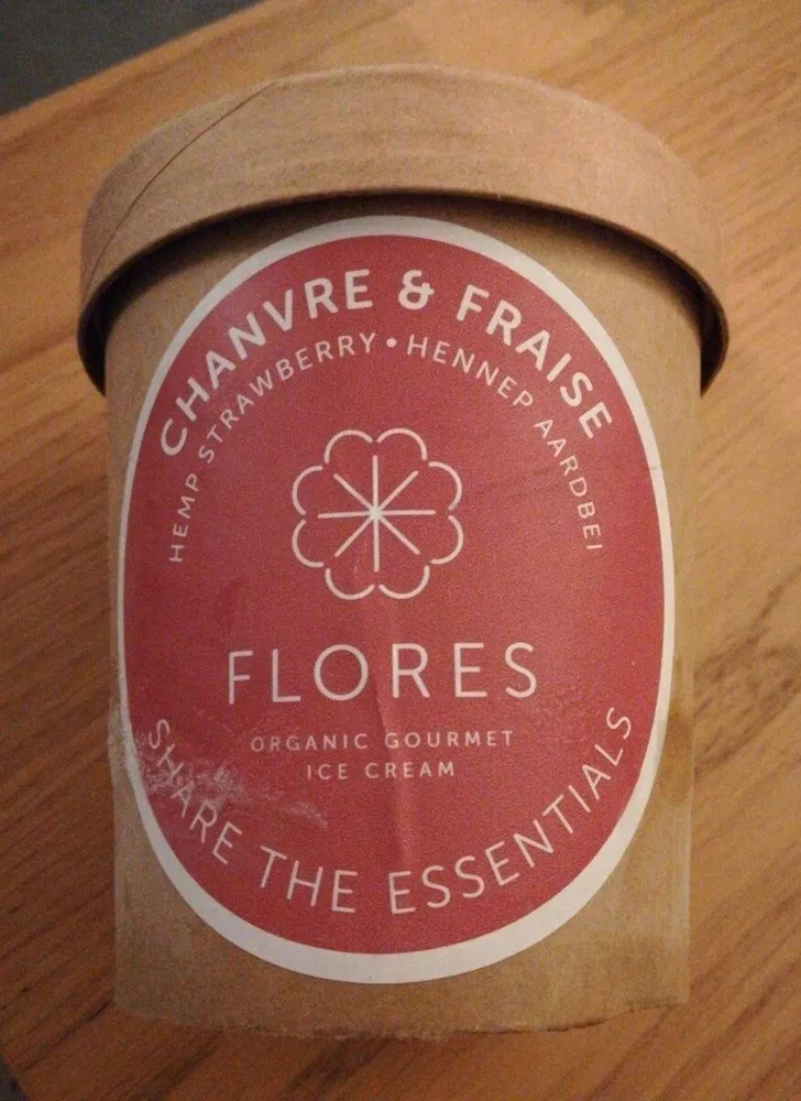 Sorbet chanvre et fraise
