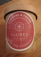 Sorbet chanvre et fraise